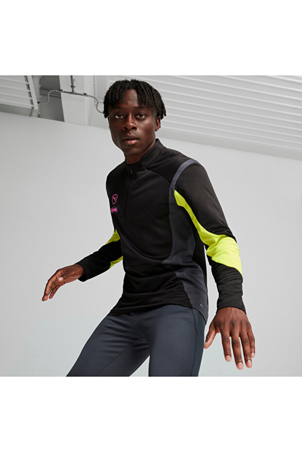 Mens KING Pro Football Quarter-zip Top - Black