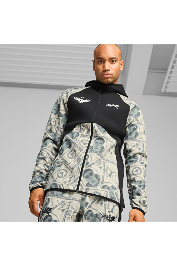 Mens Melo Bucks Dime Basketball Jacket - Black