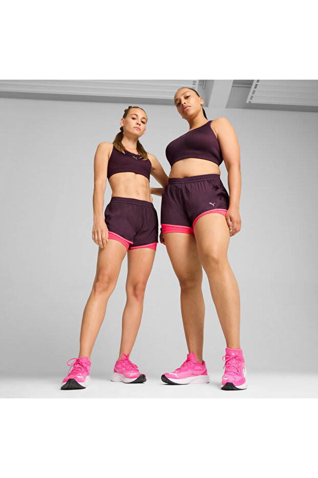 Womens RUN FAV Velocity 2-in-1 Shorts - Purple