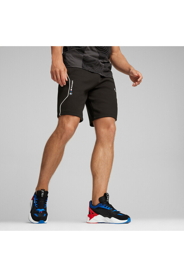 Mens BMW M Motorsport Motorsport Sweat Shorts - Black