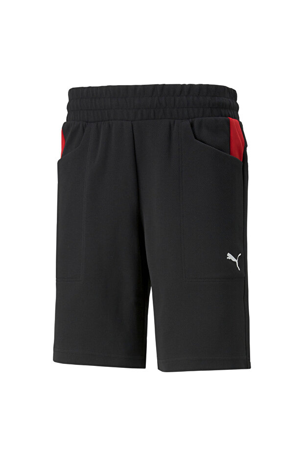 Mens Scuderia Ferrari Race Sweat Shorts - Black