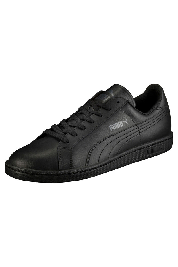 Unisex Smash Leather Trainers - Black
