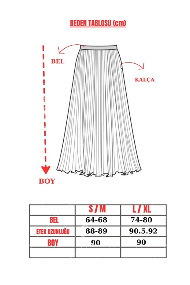 Ince Piliseli Model Etek - 2