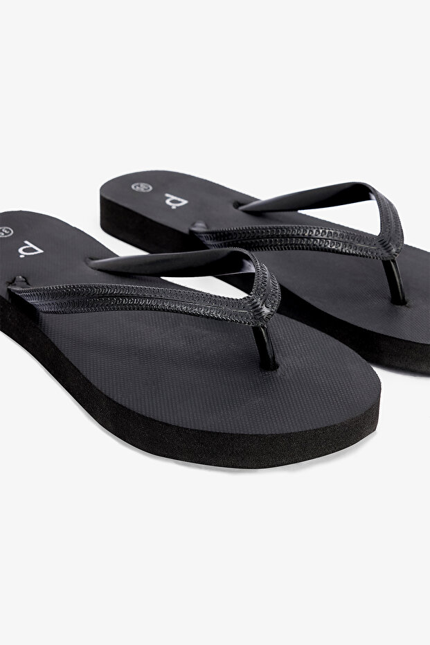 Basic Siyah Terlik - 3