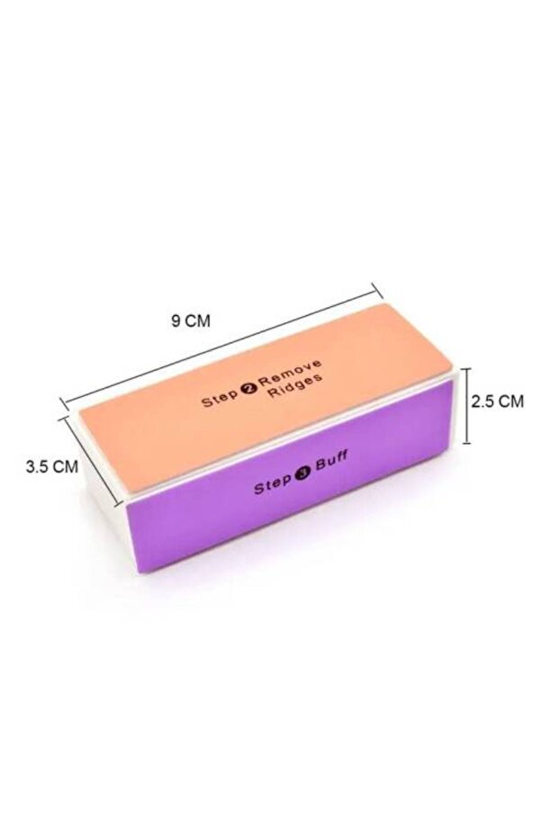 Multicolor Nail Buffer with 4 Faces, - 2