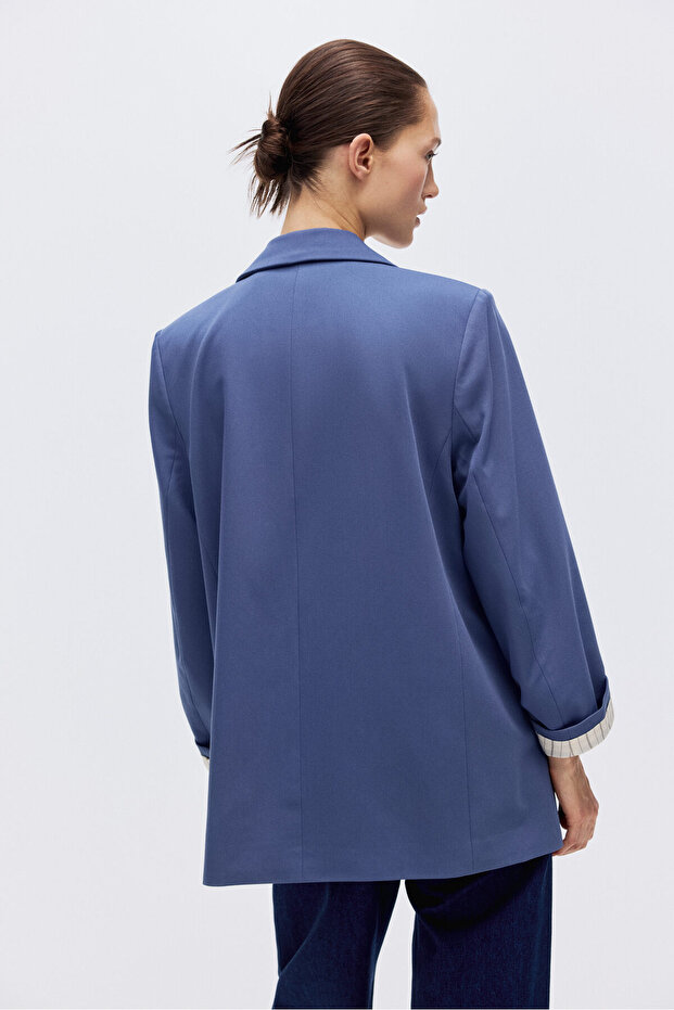 Lyocell Karışımlı Blazer - 5