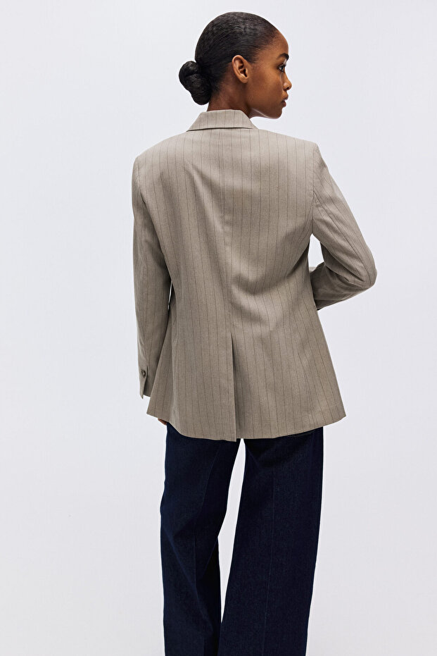 Tek Düğmeli Blazer - 5
