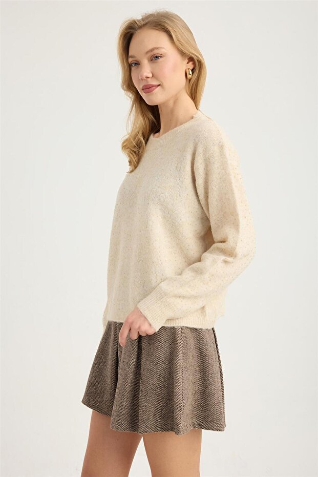 Kırma Boncuklu Triko - 2