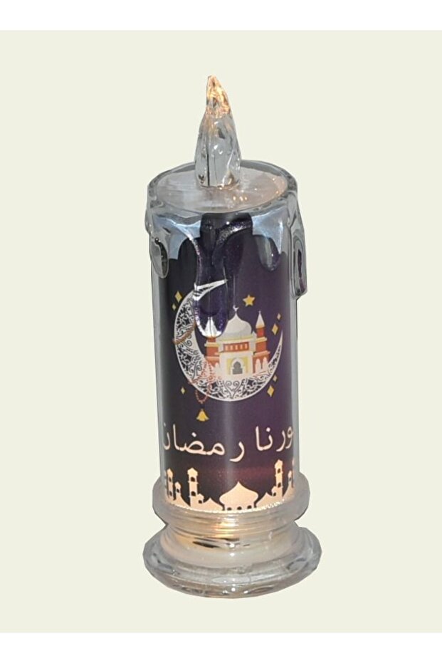 حامل شموع رمضاني مع ضوء LED