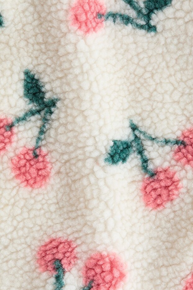 Baskılı Pelüş Ceket - 5