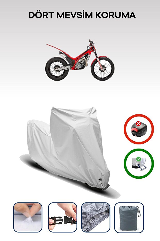 Grey Lock Compatible Gas Gas Txt Pro 250 Compatible Motorcycle Tarpaulin Waterproof