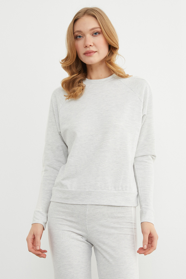 Basic Bisiklet Yaka Şeritli Modal 2 Li Takım - 3