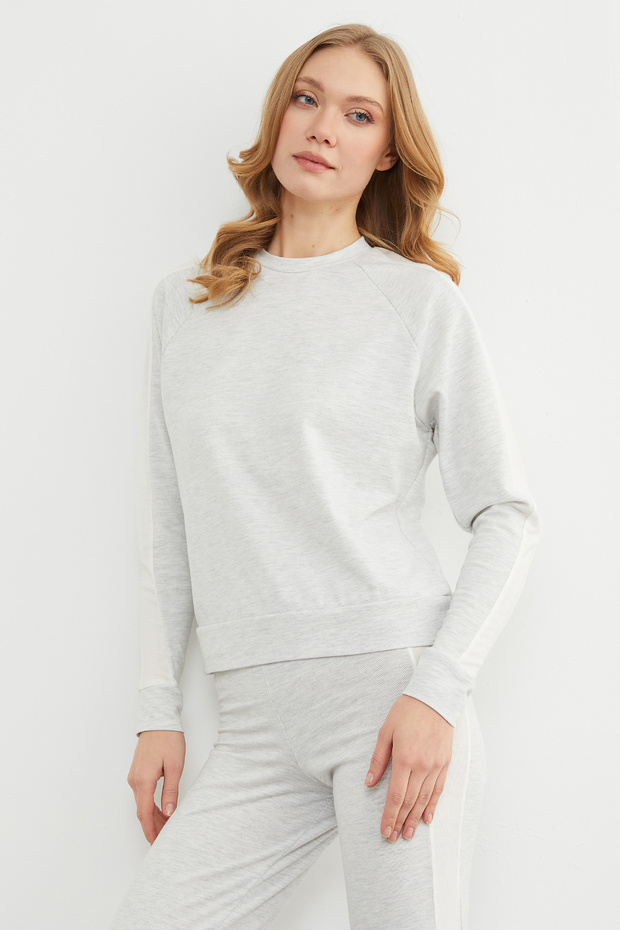 Basic Bisiklet Yaka Şeritli Modal 2 Li Takım - 5