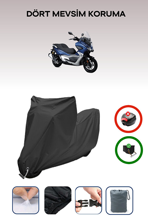 Black Lock Compatible Rks Blade 350 Compatible Motorcycle Tarpaulin Waterproof