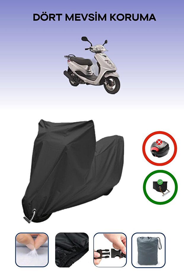Black Lock Compatible Yamaha Cygnus L Compatible Motorcycle Tarpaulin Waterproof