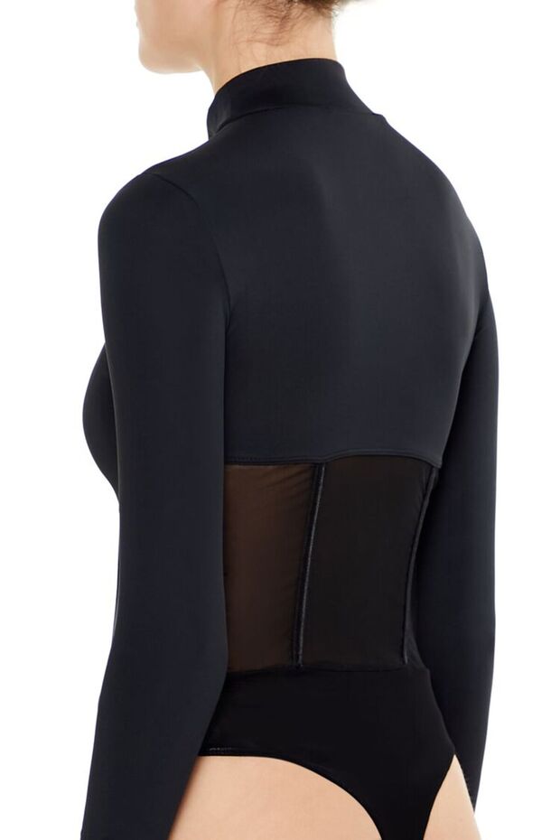 Transparan Detaylı Bodysuit - 3