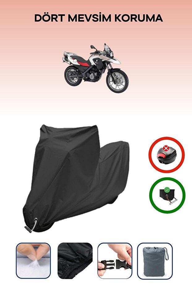 Black Lock Compatible Bmw g 650 Gs Compatible Motorcycle Tarpaulin Waterproof