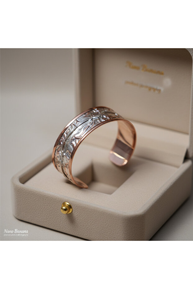 سوار نحاسي رمادي مجعد - 2