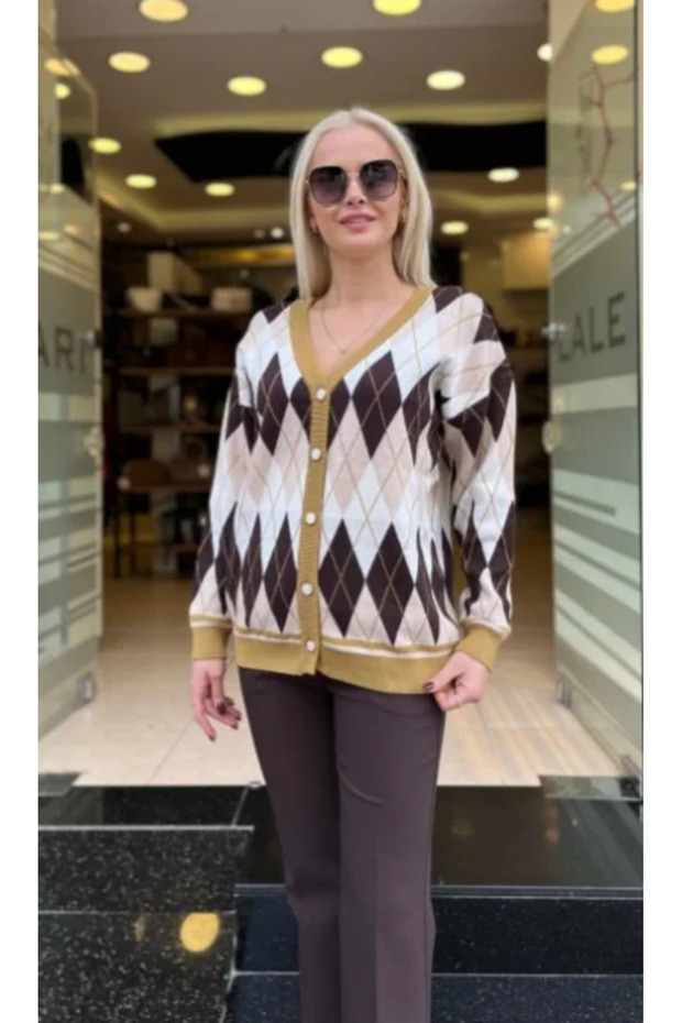 BAKLAVA DESENLİ TRİKO - 5