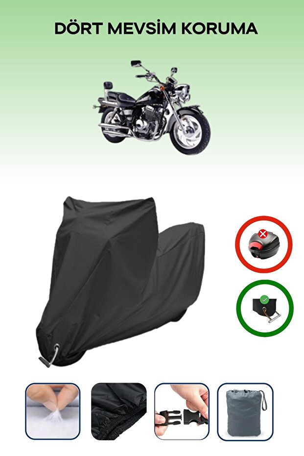 غطاء دراجة نارية متوافق مع Black Lock متوافق مع Kanuni Seyhan 251c مقاوم للماء