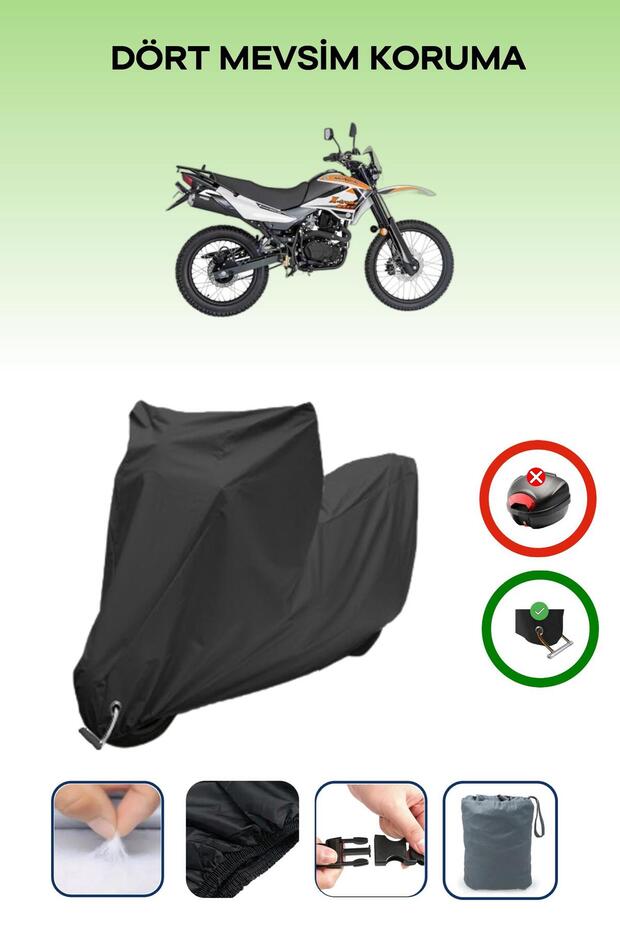 Black Lock Compatible Mondial X-Treme Max 150 Compatible Motorcycle Tarpaulin Waterproof