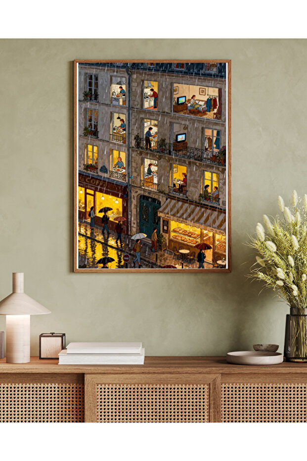 One Piece Living Room Office Decor Painting Stand Alone Artwork Vrynt