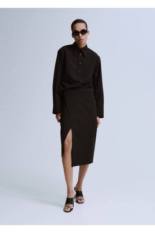 Yırtmaçlı anvelop etek - 2