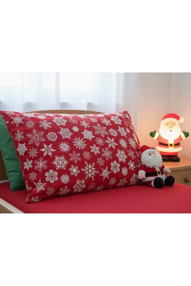 New Year Pattern Pillow Case – 50X70 cm | 100% Cotton, Tightly Woven