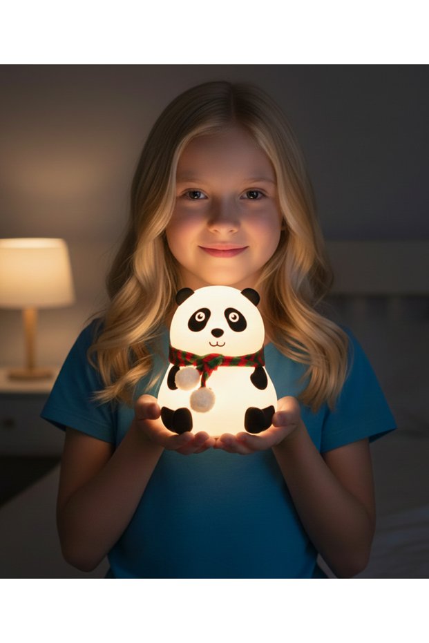Silicone Night Light with Panda Figure | Baby & Kids Room