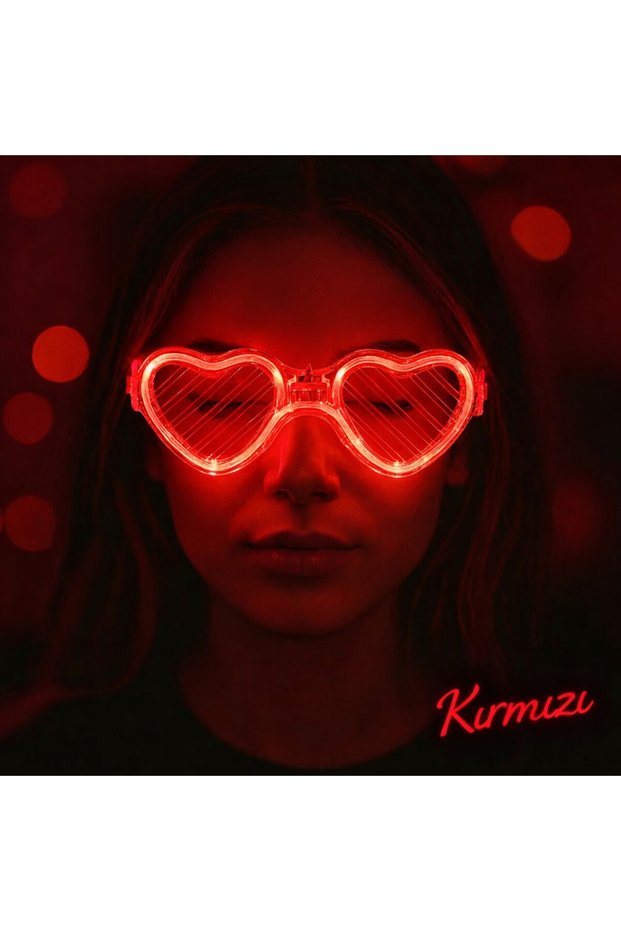 Red Led Light-Up Glasses – 3 Modes Party - Glow Glasses