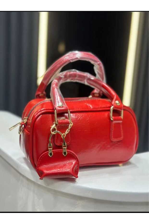 Women's Hand and Shoulder Bag Red