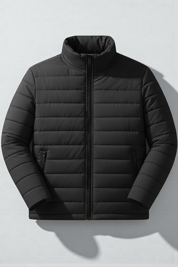 Men's New Season Quilted Double Pocket Lined Coat Jacket