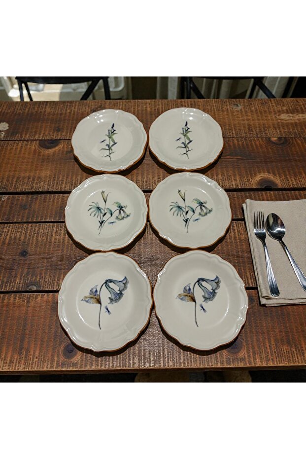 Verde Bloom Fulya Pasta Set 6 Pieces