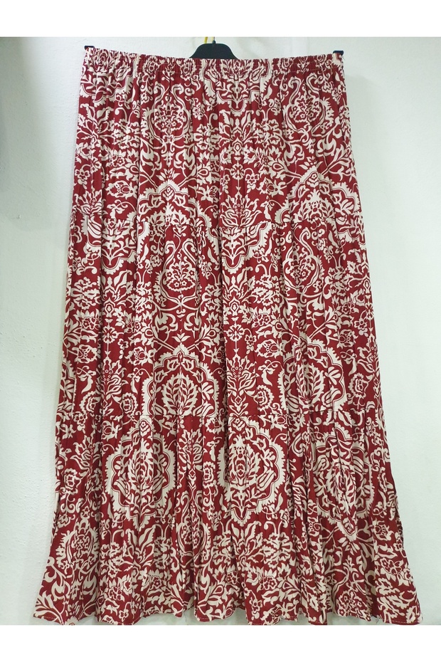 KADIN VİSKON ETEK KATLI - 1