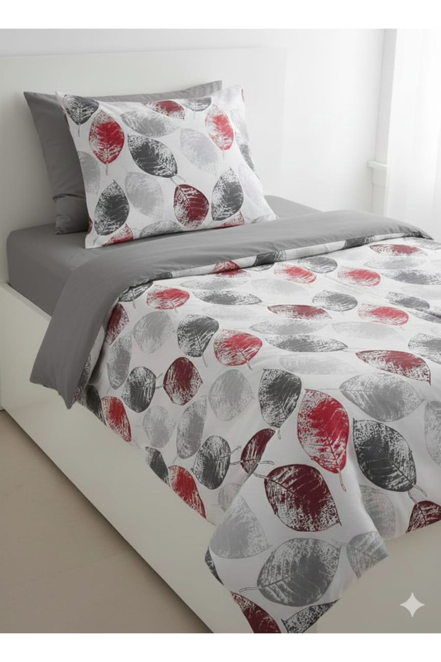 Single 100% Cotton Duvet Cover Set with Elastic Sheet