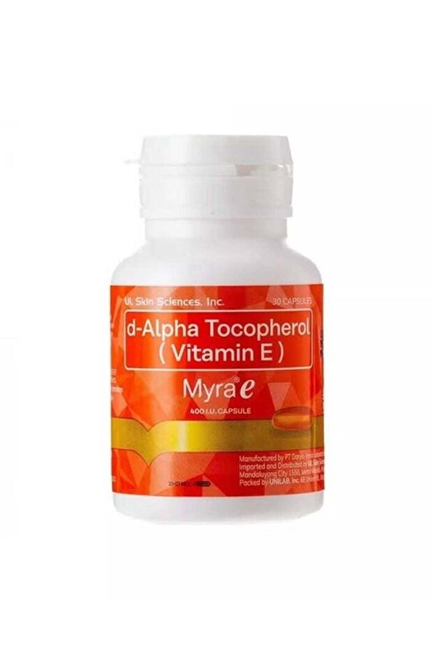 Myra-E d-Alpha Tocopherol Vitamin E 400 IU – Antioxidant Capsules for Skin Care & Daily Hea