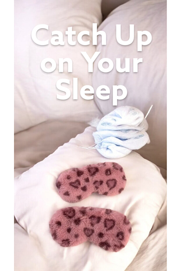Yiwu New Pink Plush Eye Mask High Definition Leopard Print