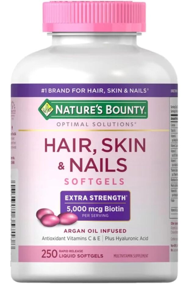 Extra Strength Hair, Skin & Nails - 5,000mcg, 250 Softgels