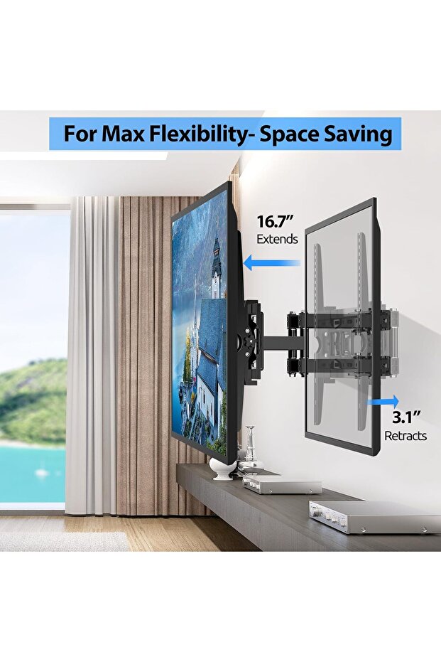 حامل جداري للتلفزيون متحرك بالكامل - 5