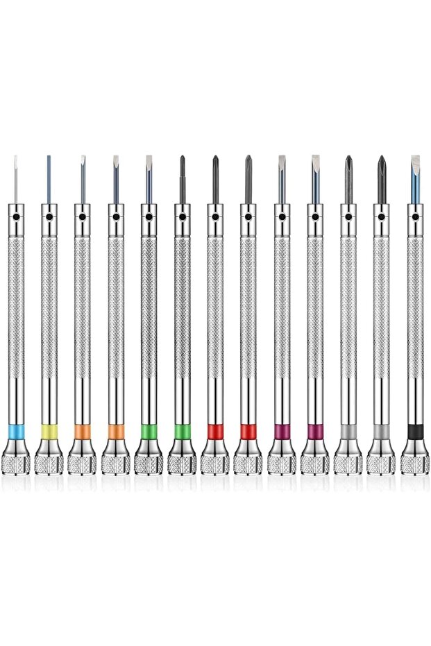 مجموعة مفكات دقيقة للساعات مكونة من 13 قطعة، مجموعة مفكات دقيقة - 1