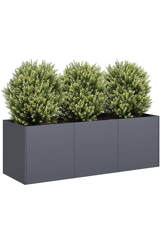 Planter Anthracite 120x40x40 cm Cold-rolled Steel