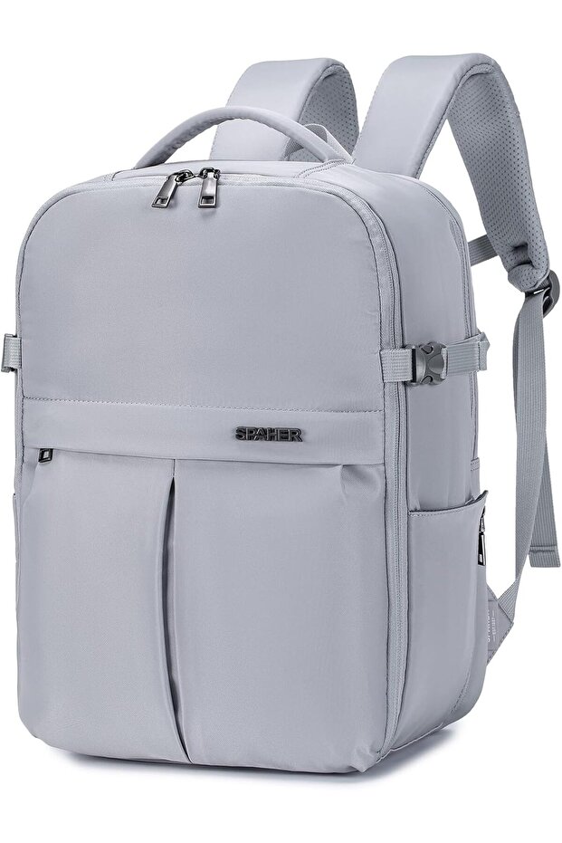 SPAHER Lederen Reisrugzak Handbagage 40x30x20 Transavia Wizzair Laptop