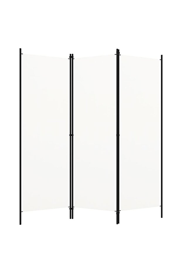 3-Panel Room Divider White 150x180 cm