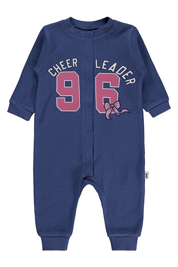 Cheer Leader 6-18 Months Jumpsuit - Blue