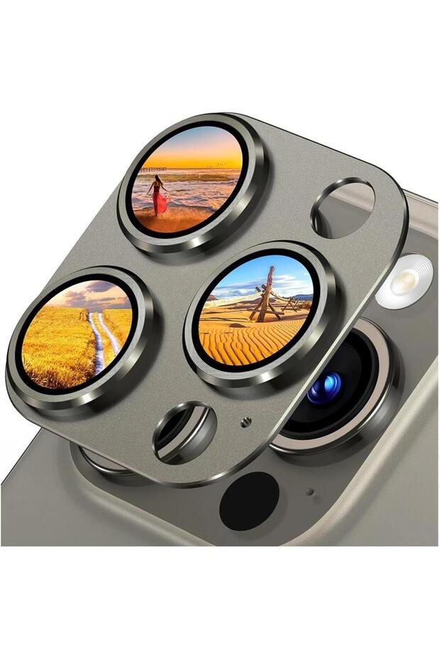 For iPhone 16Pro Max Gray 999D Metal Camera Lens Protector Film For iPhone 16 15 14 Pro Max Camera T
