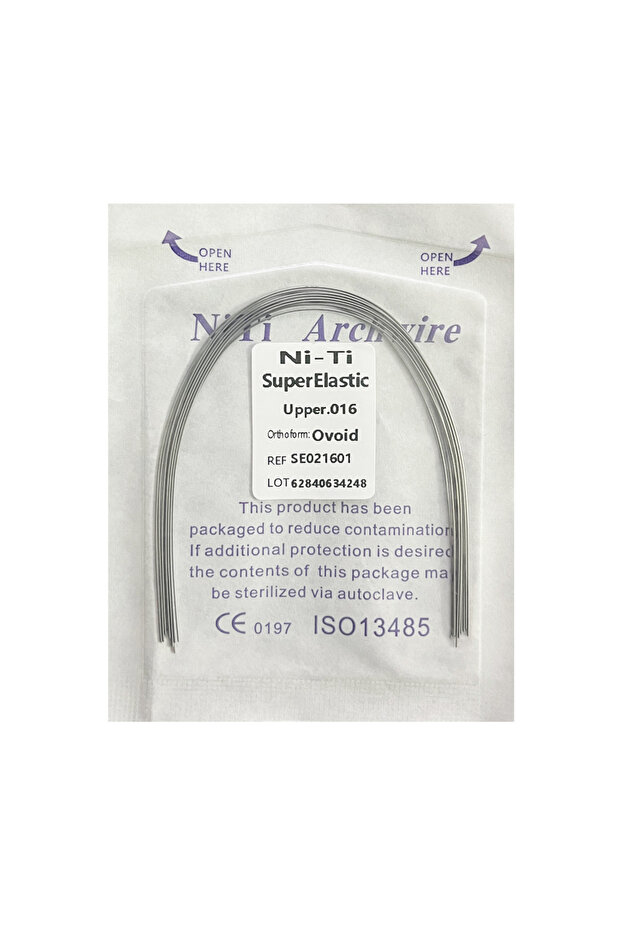 016 Upper 10pcs/Pack AG Dental Orthodontic Arch Wires NITI Round / Rectangular Oval Form Ortho Arch