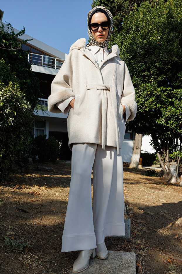 Kapüşonlu Kaşe Kaban - 2