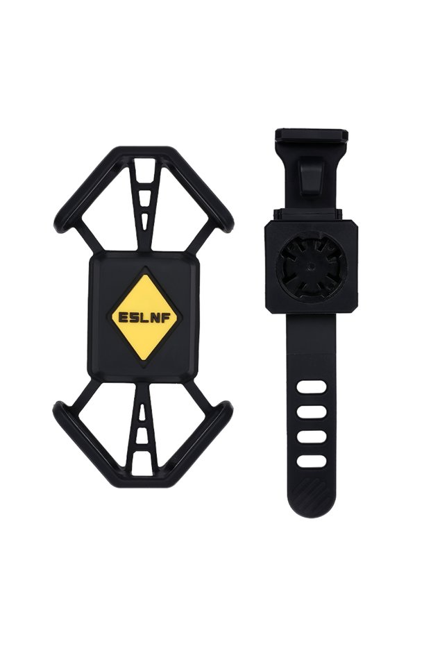 Black Road Bike Mountain Bike Silicone Phone Holder Fashionable Bicycle Phone Holder Bicycle Quick-r
