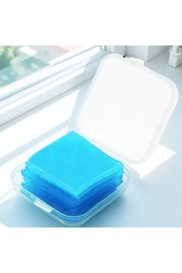 Blue DIY Diamond Painting Glue Clay Cross Stitch Drilling Mud with Storage Box 6Pcs Set for Home Cra