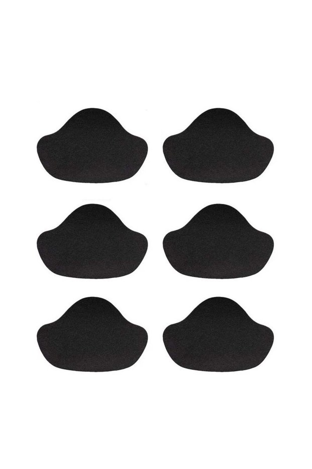 6pcs Black 6PCS Shoe Heel Repair Patch Kit Self Adhesive Inside Shoe Patches Holes Leather Heel Pads